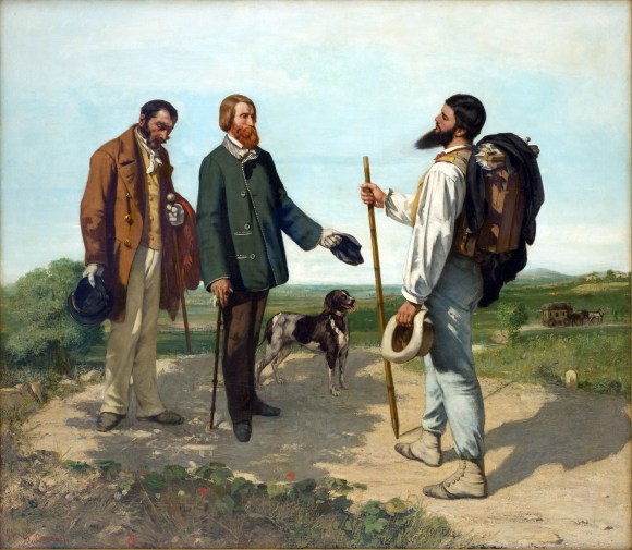 Gustave Courbet "Bonjour, Monsieur Courbet" (1854).