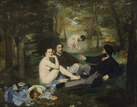 Edouard Manet, "Breakfast Luncheon on the Grass" (1862-1863).