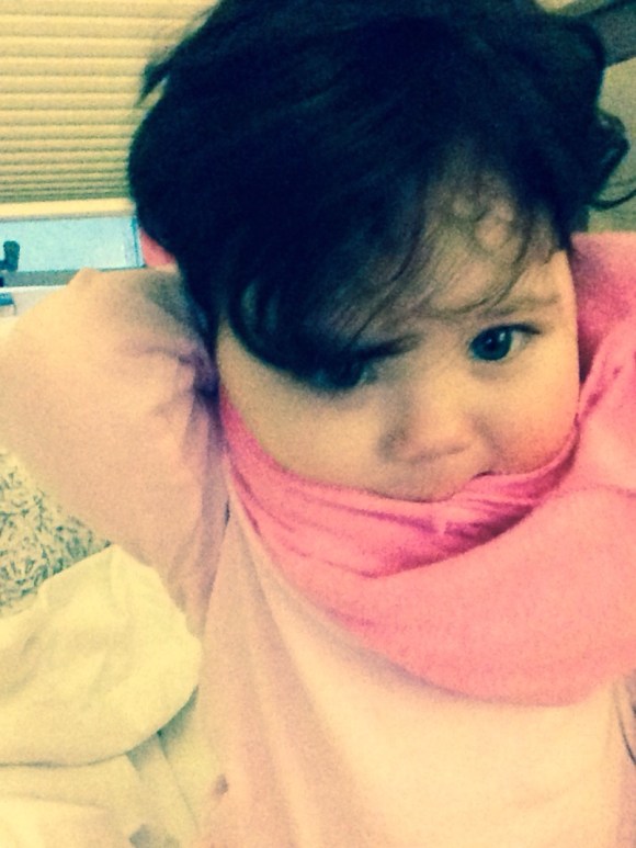 I will take my pants and wrap them around my head like a scarf. 